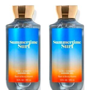 Bath and Body Works SUMMERTIME SURF Shower Gel Set of 3